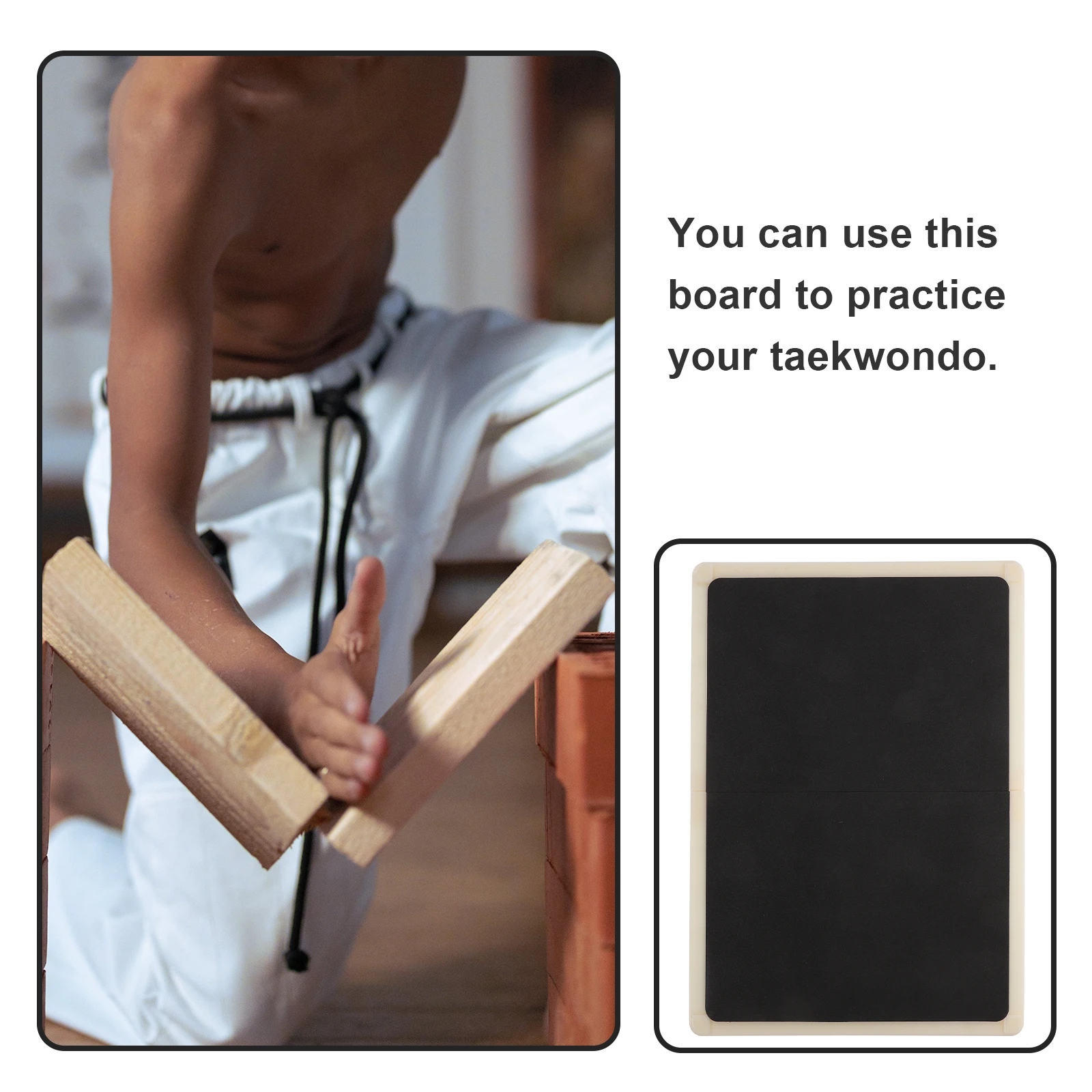 

Reusable Professional Taekwondo Breaking Board Durable Punching Board for Beginners Karate Muay Thai Practice Taekwondo Supply