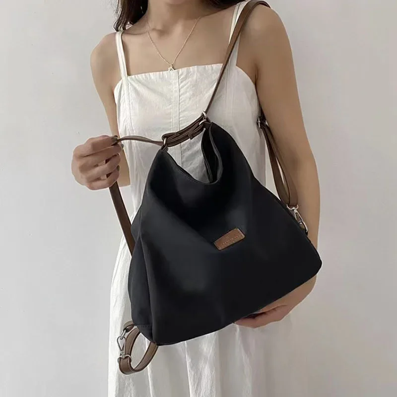 Tote Bags Women\'s New Canvas Bags Niche Korean Style Temperament Solid Color Leisure Versatile High Capacity Trend Shoulder Bags