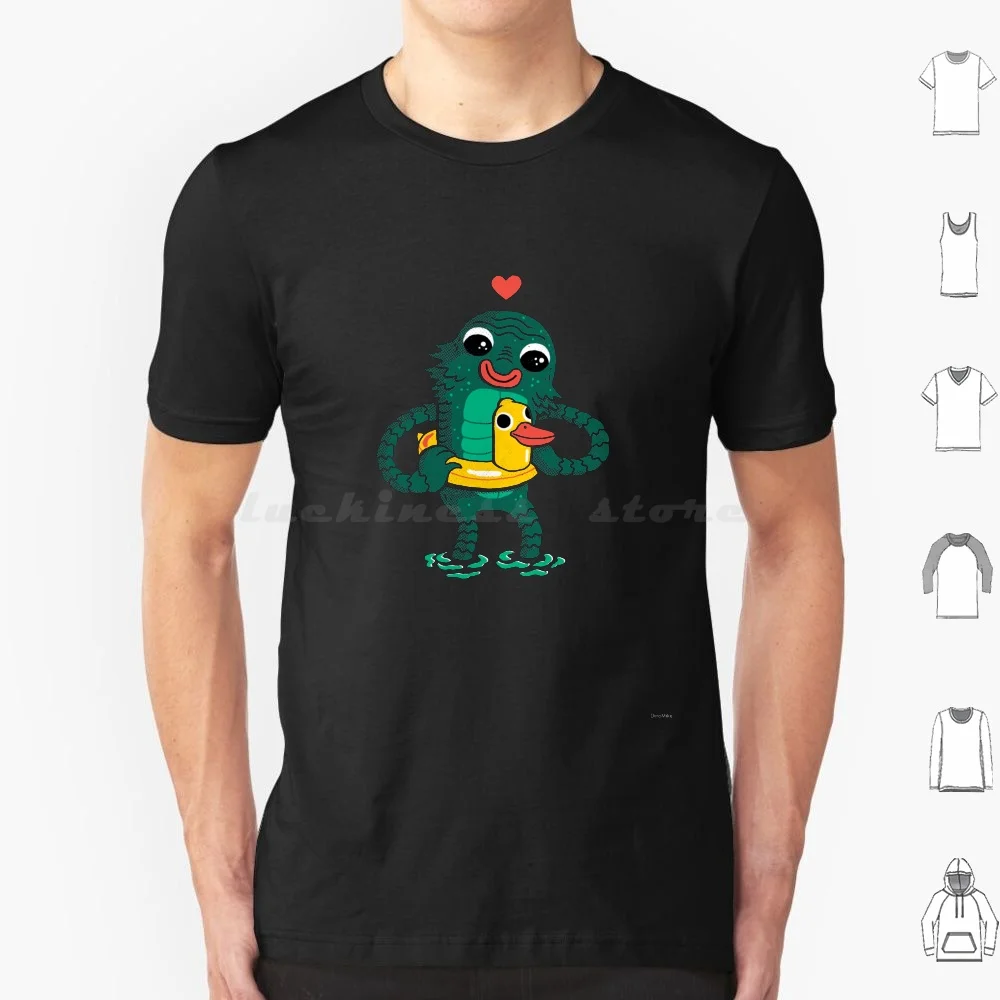 Swamped With Love T Shirt Cotton Men Women DIY Print Cute Horror Halloween Monster Love Vintage Retro Humor Funny Creature