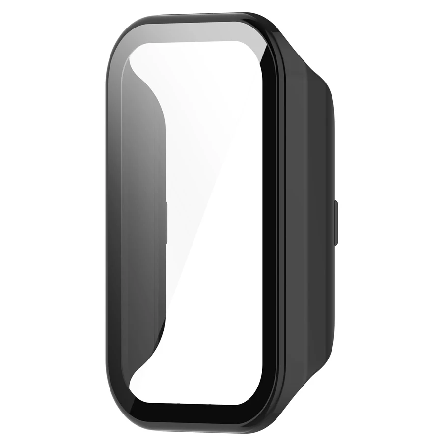 Étui de protection + film de verre pour Xiaomi Smart Band 8, coque de protection d'écran de montre intelligente active, pare-chocs pour Mi Band 8, couverture active