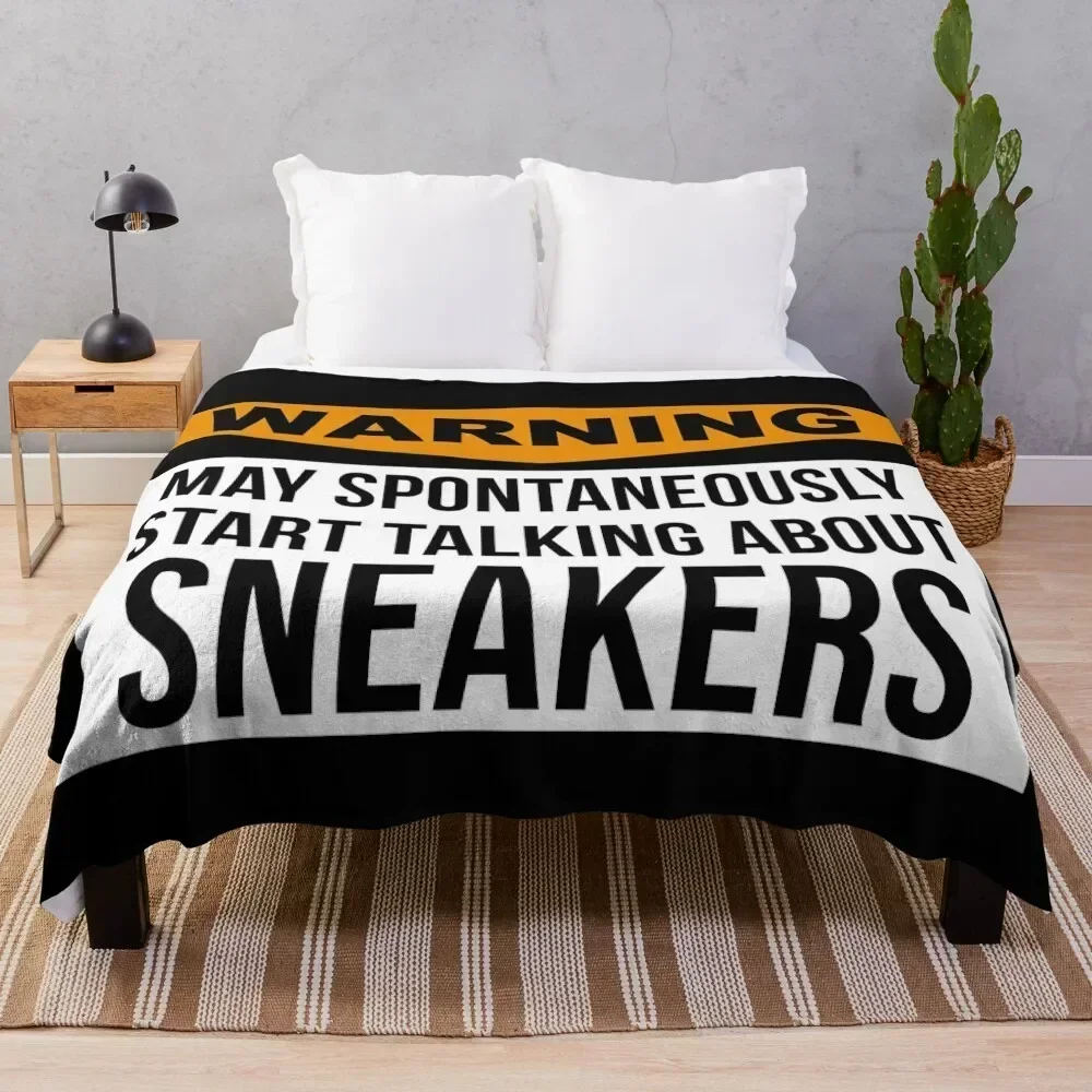 

Sneakerhead Throw Blanket Machine Washable Soft Warm Blanket