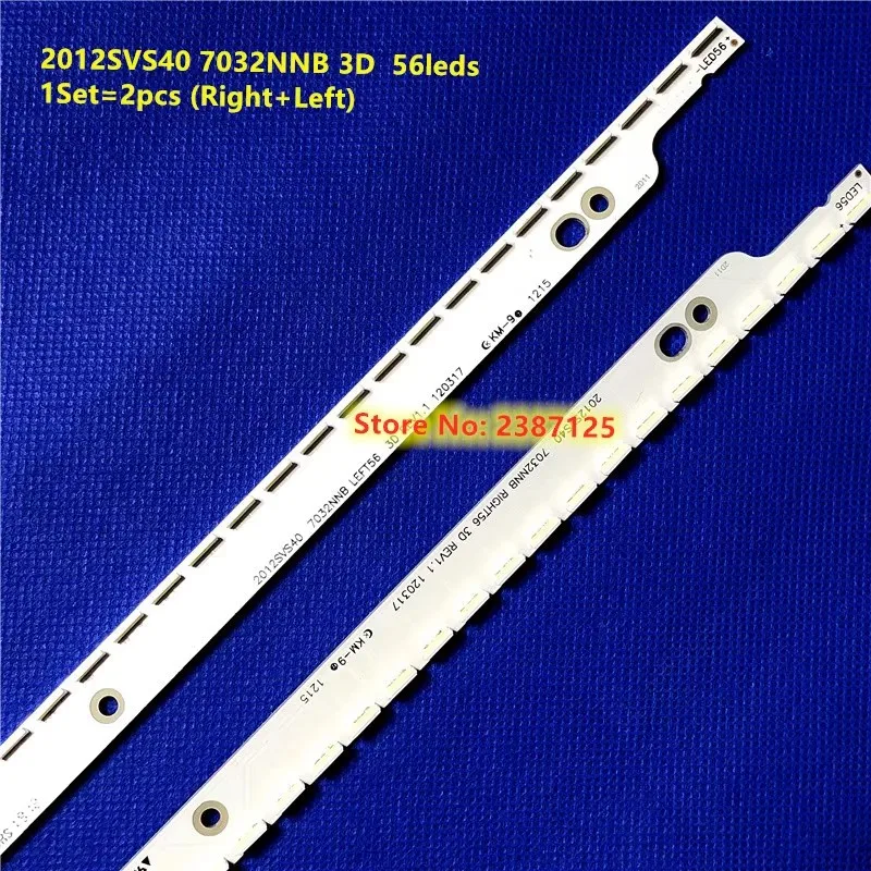 LED شريط إضاءة خلفي ل 2012SVS40 7032NNB LEFT56 RIGHT56 UA40ES5500R UA40ES5600R UA40ES6100 UA40ES6220R UA40ES6600R LE400BGA-B1