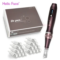 Dr. Pen Ultima A10 mit 12 stücke Patrone Wireless Derma Pen Hautpflege-Kit Mikron adel Behandlungen Profis verwenden Beauty-Maschine
