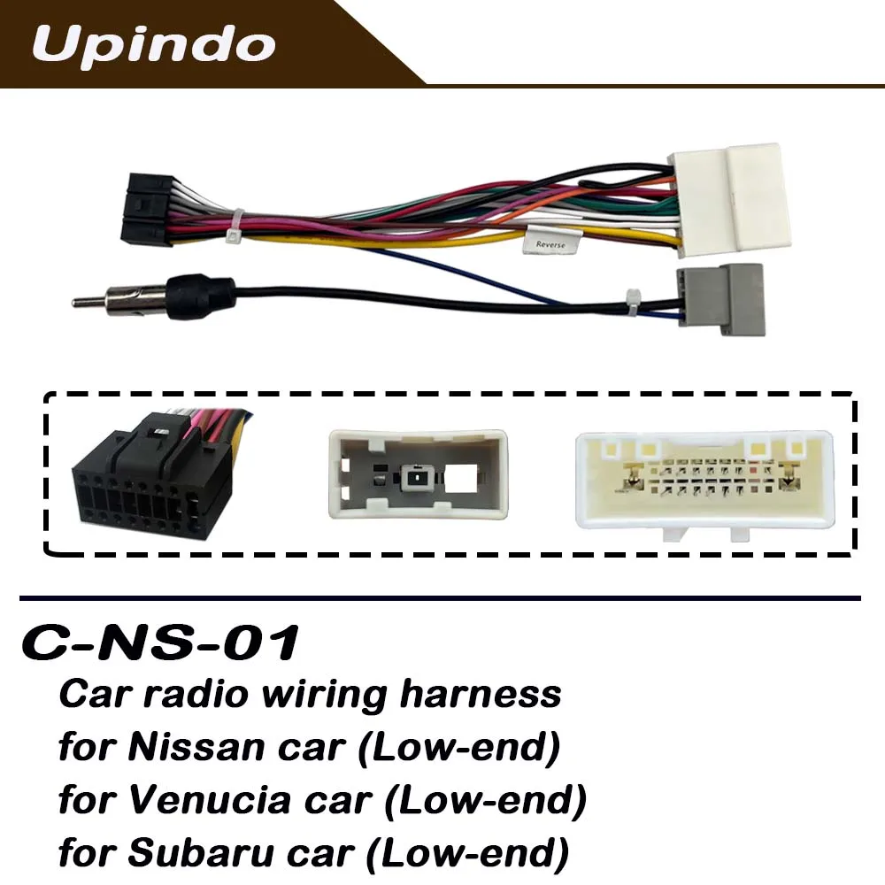 Car Android Radio Wiring Harness Power Cable Connector For Nissan Livina Tiida Sylphy Venucia D50 T70 Subaru Forester Legacy