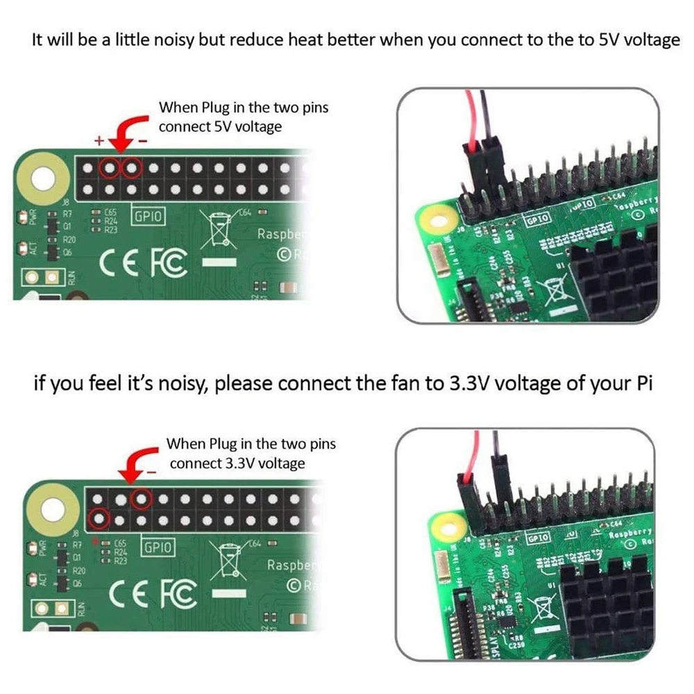 4個ラズベリーパイファン小型コンピュータファンラズベリーパイ冷却ファン30 × 30 × 7ミリメートルブラシレスcpuファンのためのラズベリーパイ4B 3B +