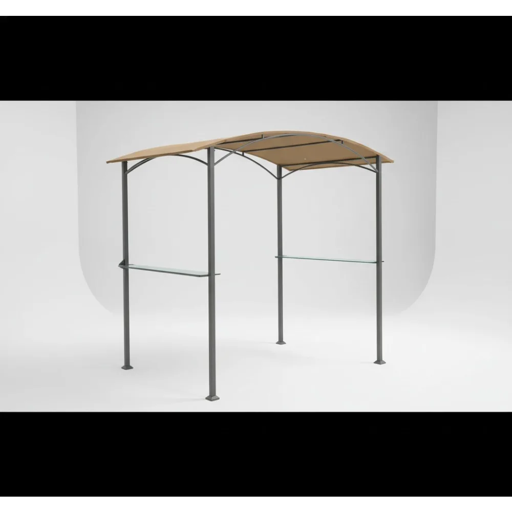 

Durable Beige Gazebo Canopy Replacement - RipLock 350 Denier Polyester Fabric for Outdoor Patio & Garden