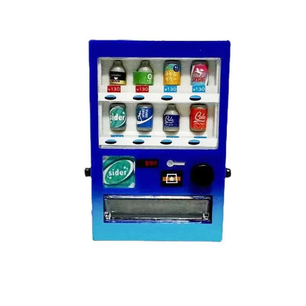 1:12 domek dla lalek symulacja napojów automat sprzedający Mini edukacyjna stymuluj wyobraźnię ciekawa gra nauka zakupów