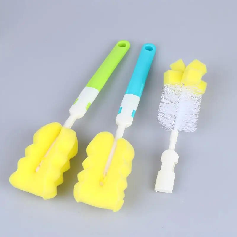 Universal Baby Bottle Brush Milk Drink Bottle Cleaning Brushes Set No Dead Corner Kids Cup Bowl Cleaning Coffee Cup Brush Tools