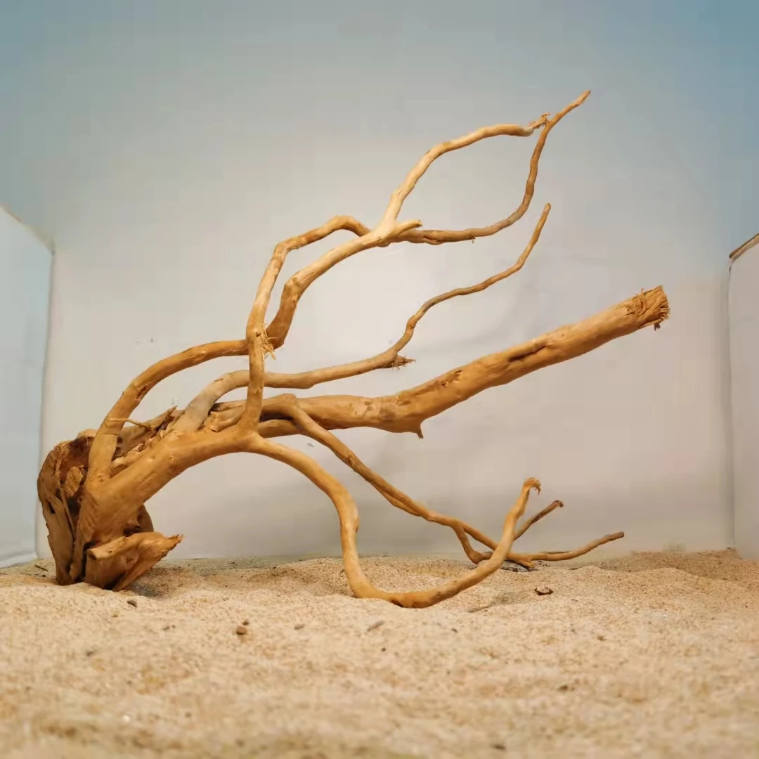 l Weathered Sunken Wood Root Carving Rhododendron Wood Flower Arrangement ature Lacape Aquarium Decoration Wood ...