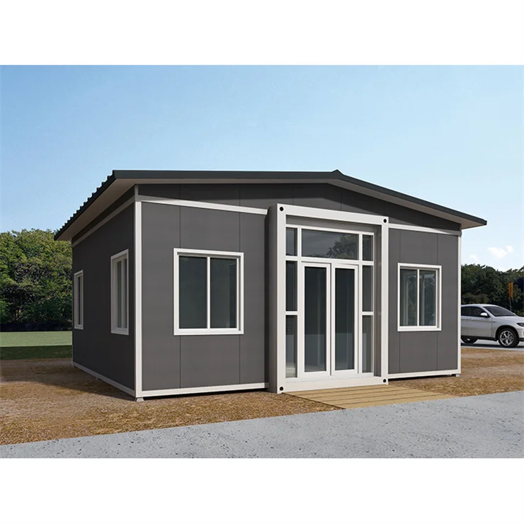 Fully Furnished Foldable Granny Flat Luxury Mobile Prefabricated Prefab Home Kit Expandable Container House With Triangle Roof