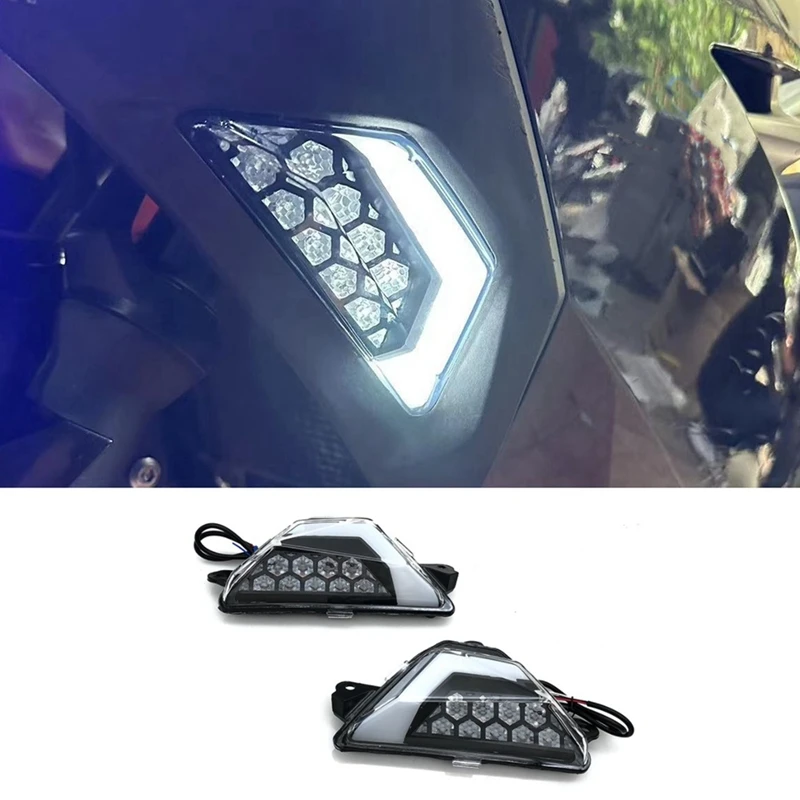 Motorcycle LED Front Turn Signal Light For KAWASAKI NINJA 300 400 500 650 ZX-6R ZX-25R ZX4R