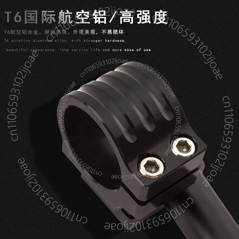 Motorcycle Handlebar Conversion Kit with31-54mm Multi-caliber Universal Handlebar Riser Separation Type Handlebar Stem