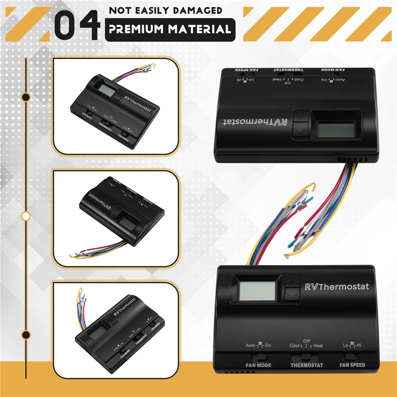 

Rv Thermostat Switch Digital Thermostat 8330D3351 Rv Air Conditioning Thermostat Air Conditioning Thermostat Black