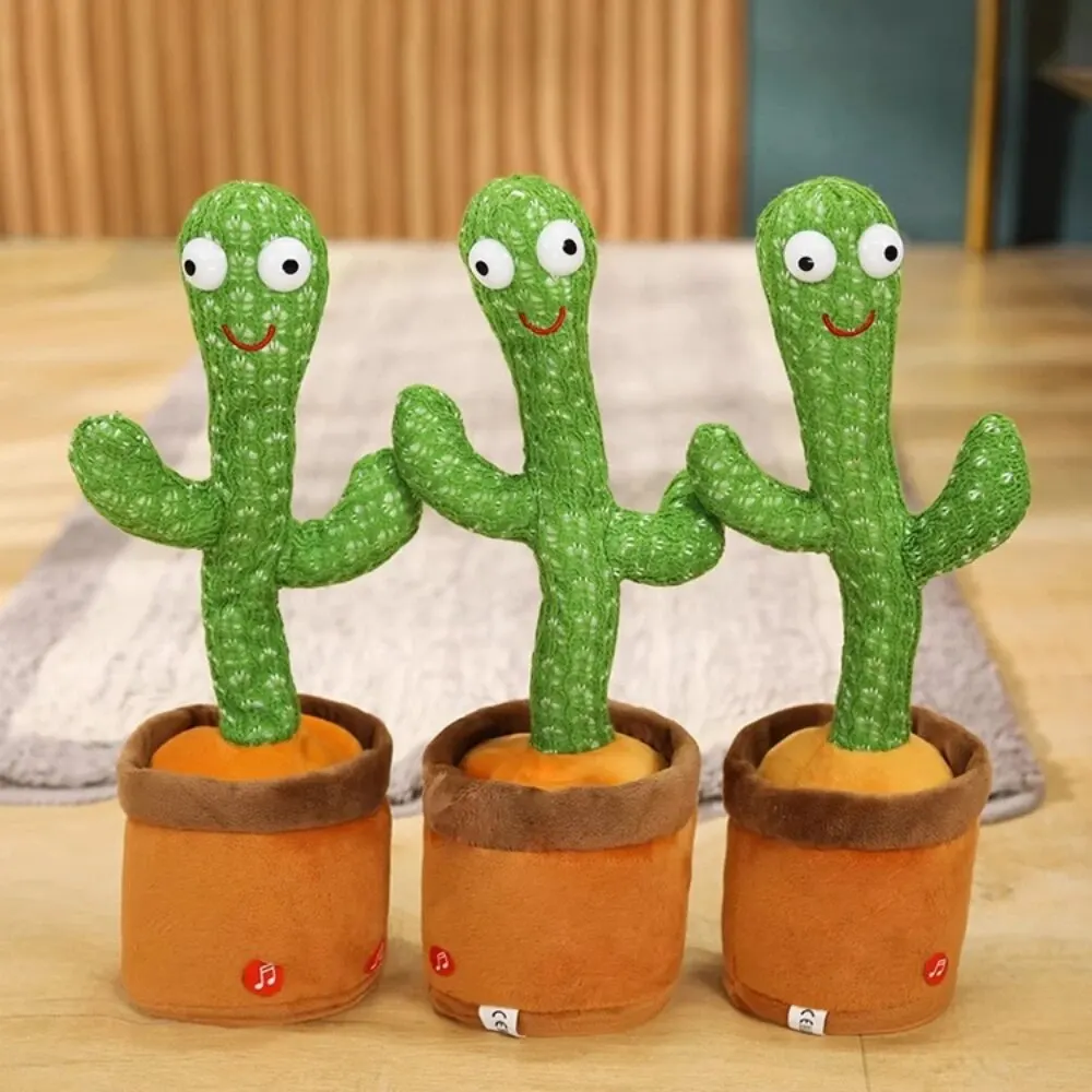 1pc Cactus Toy, Learning to Speak, Dance, Sing, Baby, Learn to Sing, Doll, Repeat Reading, Charging, Children's New Year