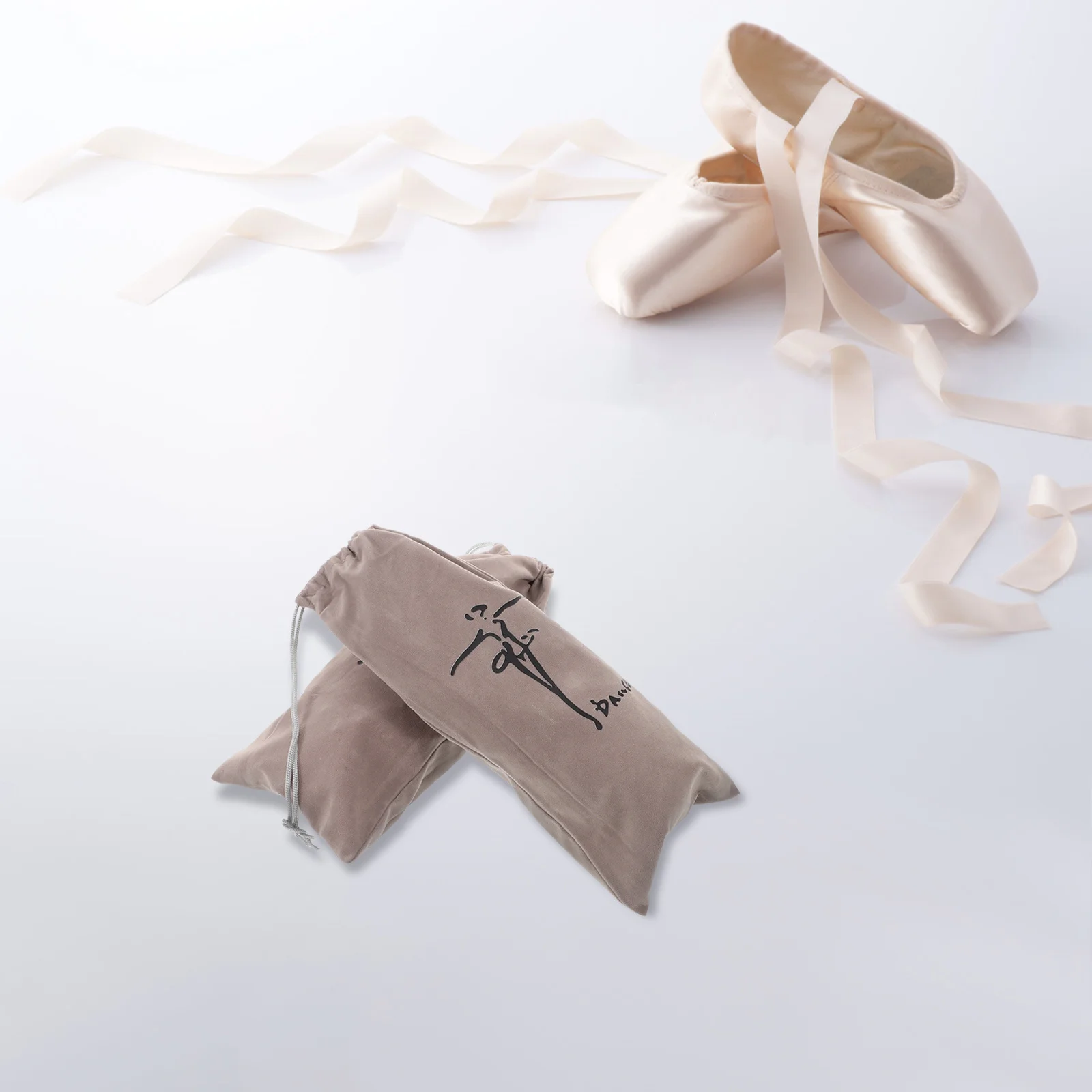 2 قطعة أكياس أحذية الرقص الرباط حقيبة الباليه للنساء اللاتينية بوانت أحذية السفر حذاء كيس التخزين حقيبة الباليه أكياس أحذية الرقص #4