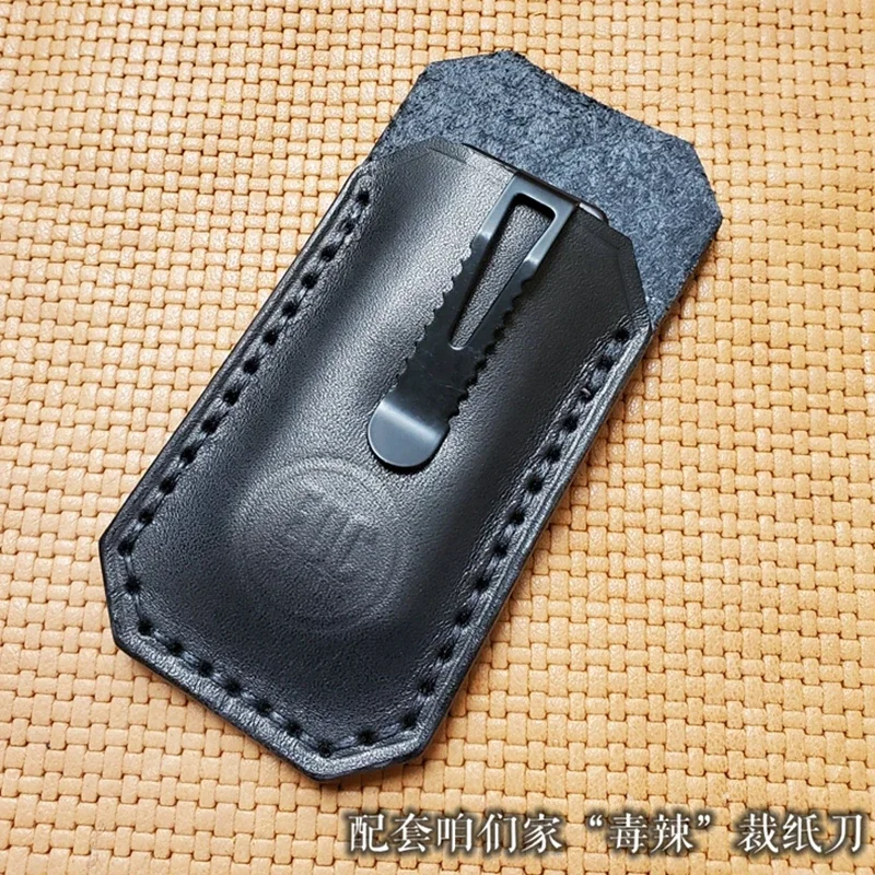 EDC Hand Made First Top Layer Cowhide Vegetable Tanned Leather Waist Sheath Holster Cover Portable Storage Multifunction Tools
