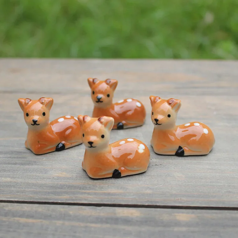 1Piece Ceramic Fawn Chopstick Holder Home Dining Table Chopstick Accessories Supplies