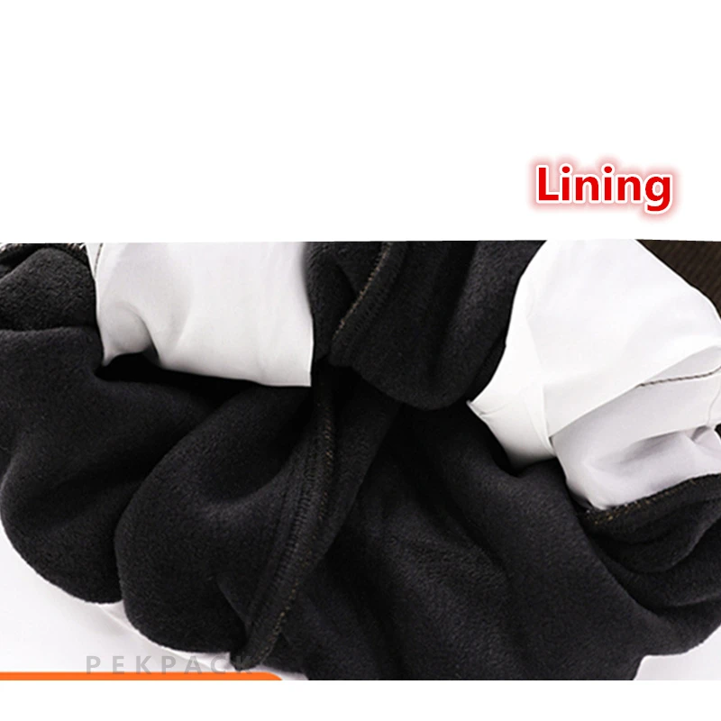 طفل الشتاء مضيئة السراويل فتاة الدافئة عارضة التمهيد قطع السراويل الحرارية مع الصوف مبطن الاطفال الأسود سميكة معزول Sweatpants 5-14 #6