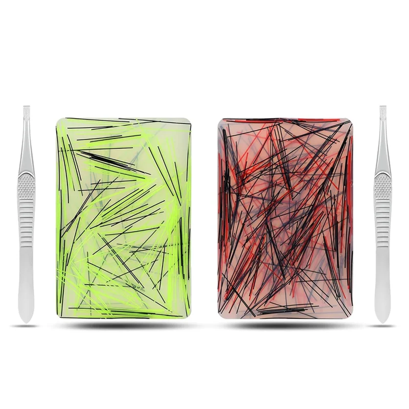 مجموعة تخفيف الضغط لقطف الجلد - عبوة من وسادات وملاقط من السيليكون، أدوات تخفيف سحب الشعر للبالغين