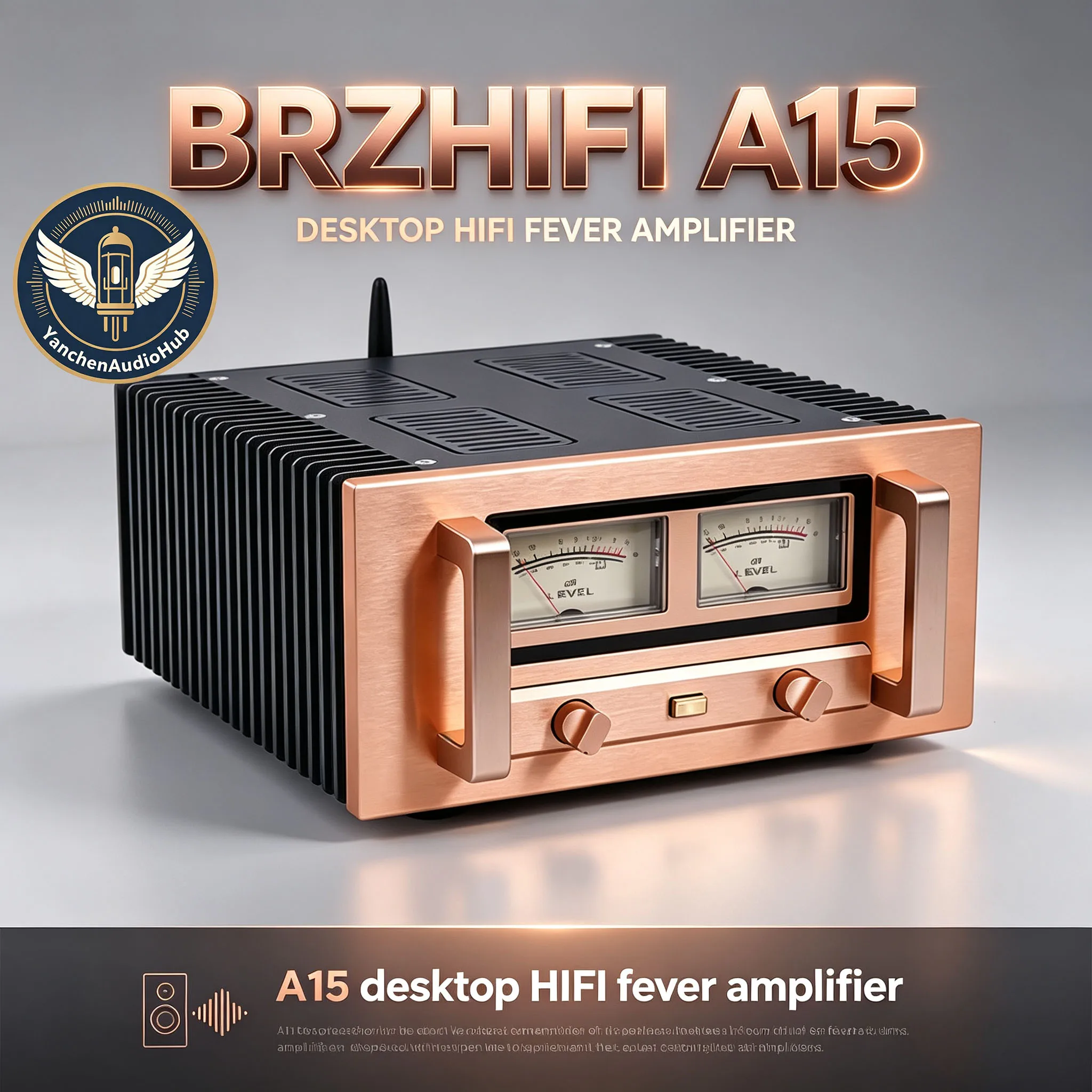 CHN 2027 New BRZHIFI A15 Home Power Amplifier Original Sanken SK18752 High Power Bluetooth 5.0