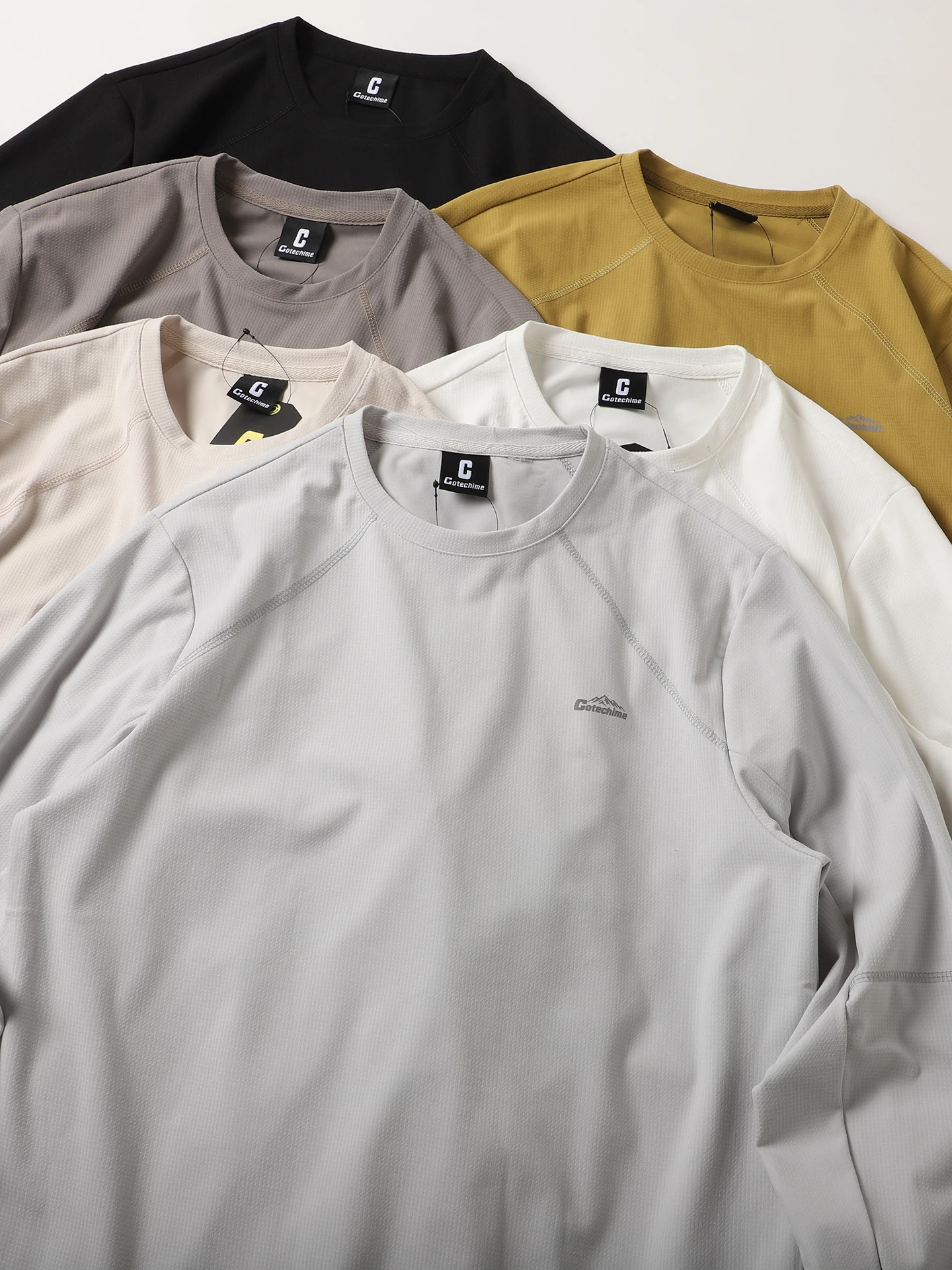 Outdoor Men's Long Sleeve T-Shirt Quick Dry Casual Base Layer Shirt Polyester Fiber Skin-friendly Breathable Autumn Fashion