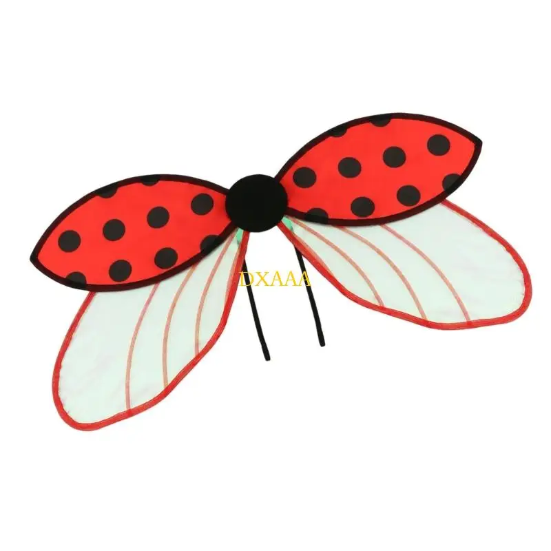 DXAA Bumblebees Costume Accessory Bumble Bees Wing Fairys Angel Wing Sparkles Angel Wing Bees Wing Halloween Cosplay Party
