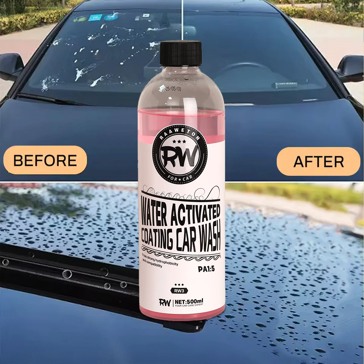 

Hybrid Solutions Ceramic Spray Coating, Incredible Shine and Protection for Car Paint, Extreme Water Beading, Safe for Cars, Tru