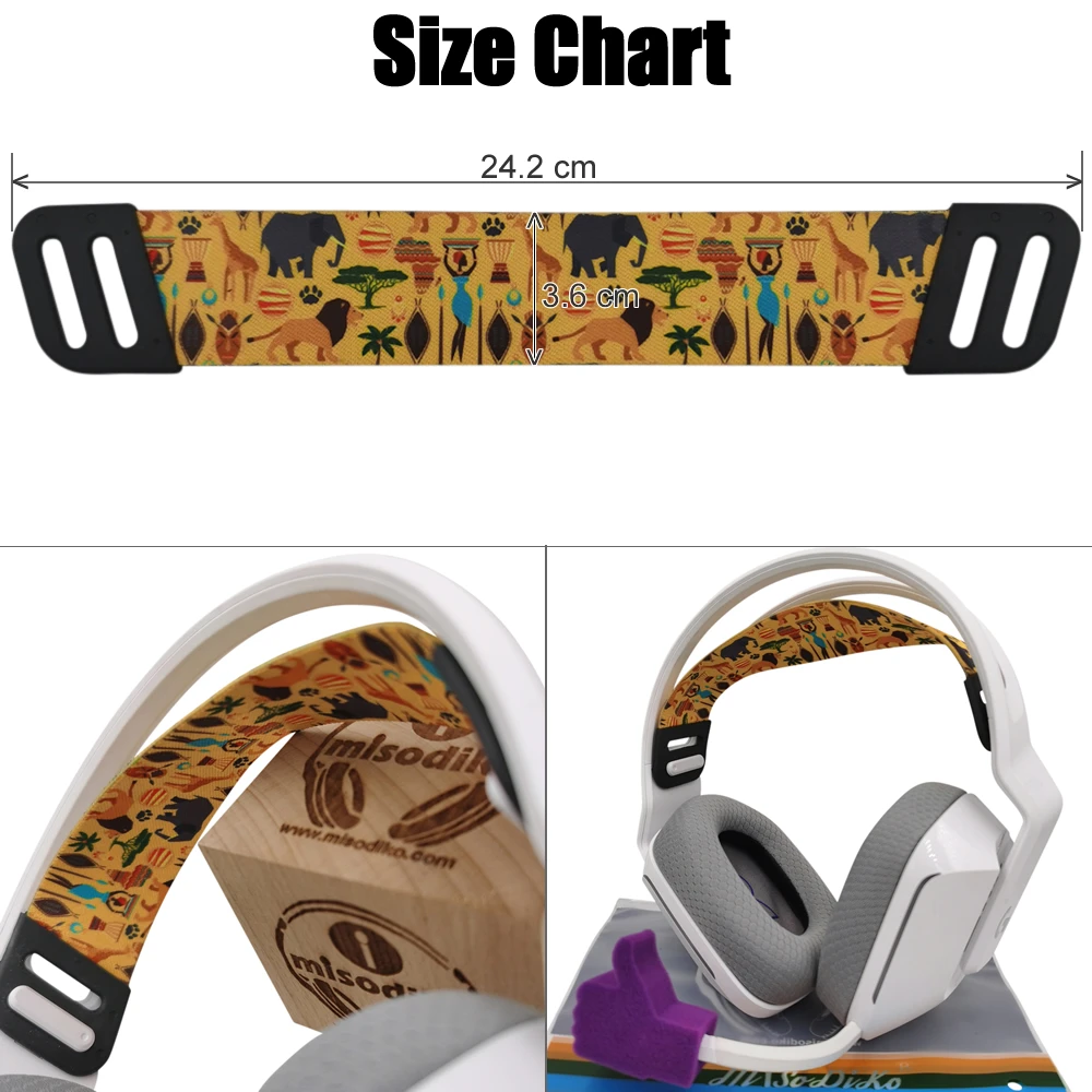 misodiko Headband Elastic Bandage Replacement for Logitech G733 G335 G535 Gaming Headset