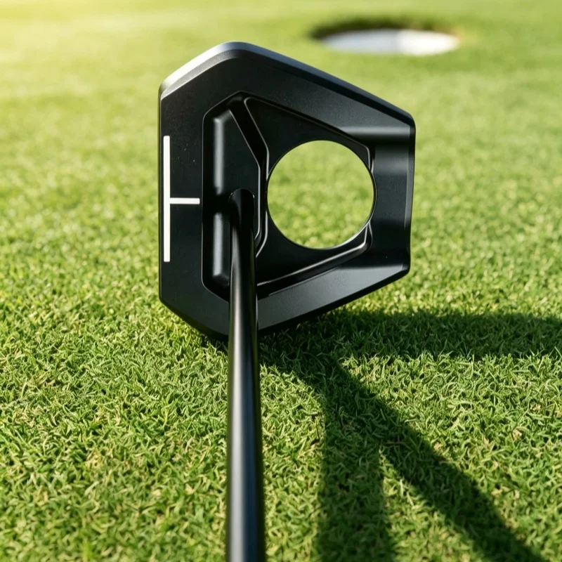 SAXON AX-02Golf putterTrust your line on the green. One putter does it all. AX-02  with built-in ball pick-up.