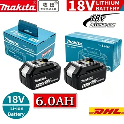 100% Genuine 18V Makita 6Ah for Makita Battery BL1840 BL1830B BL1850B BL1850 BL1860 BL1815 Replacement Lithium Battery