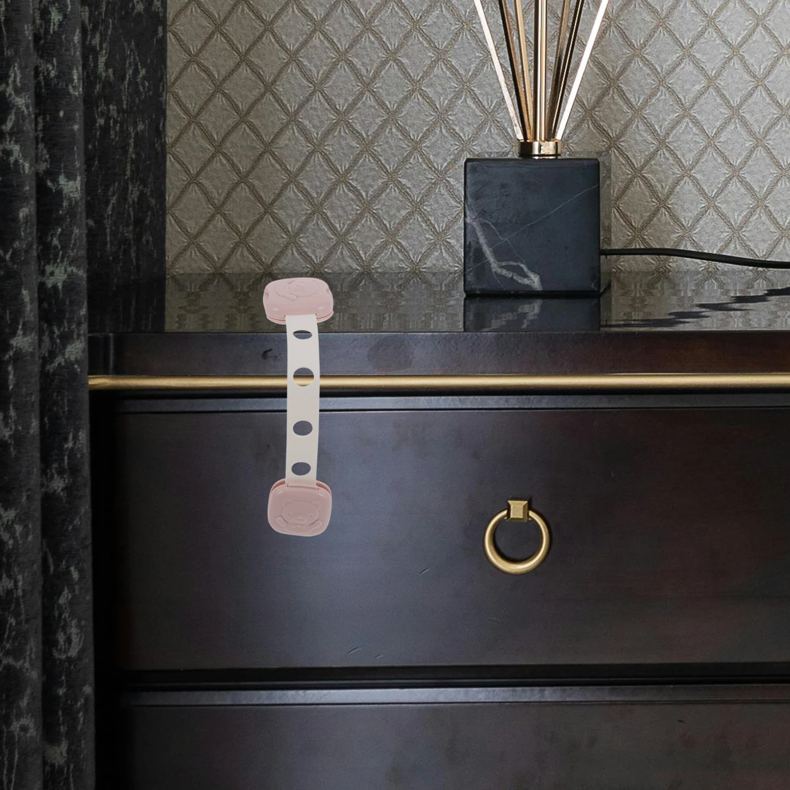 

3PCS Anti pinch Door Lock White Green Pink Safety Cupboard Child Proof Fridge Freezer Refrigerator Window Cabinet Locks Baby