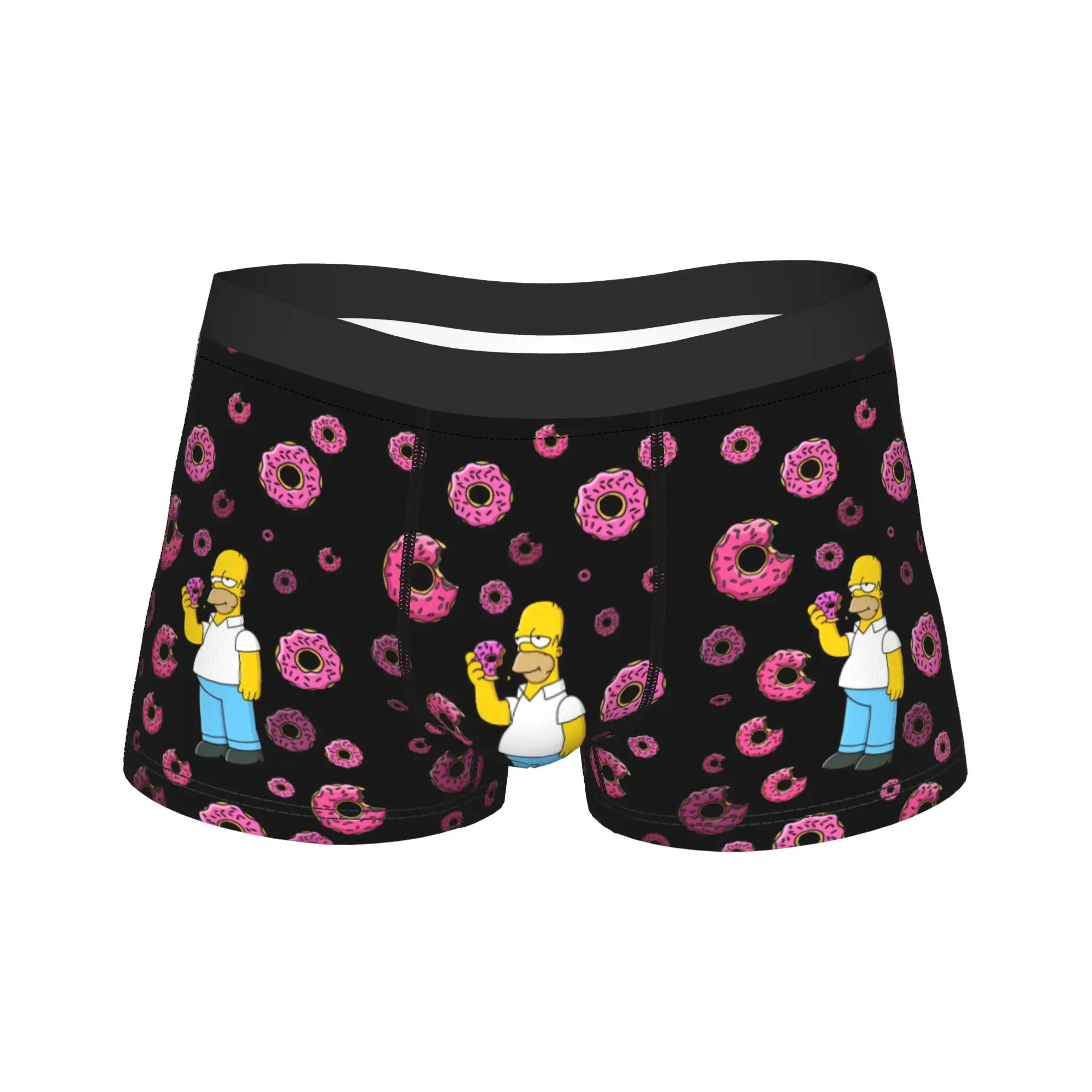 

Мужские трусы-боксеры S-Simpsons Homer Donut Pink Sprinkles с принтом, удобные, больших размеров