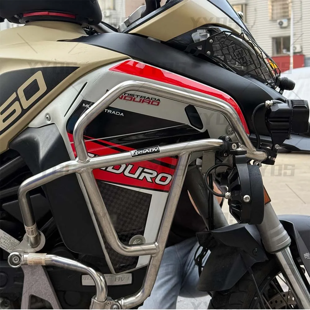 ملصقات للدراجات النارية وسادة خزان السيطرة الجانبية هدية الحاجز حامي الشارات ل Multistrada 1200 1260 إندورو 1200 1260 #6