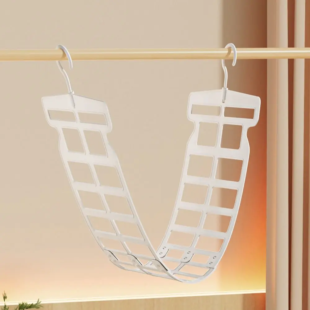 Large Capacity Hanging Pillow Drying Rack Windproof Adjustable Toys Doll Hanger ABS Plush Doll Drying