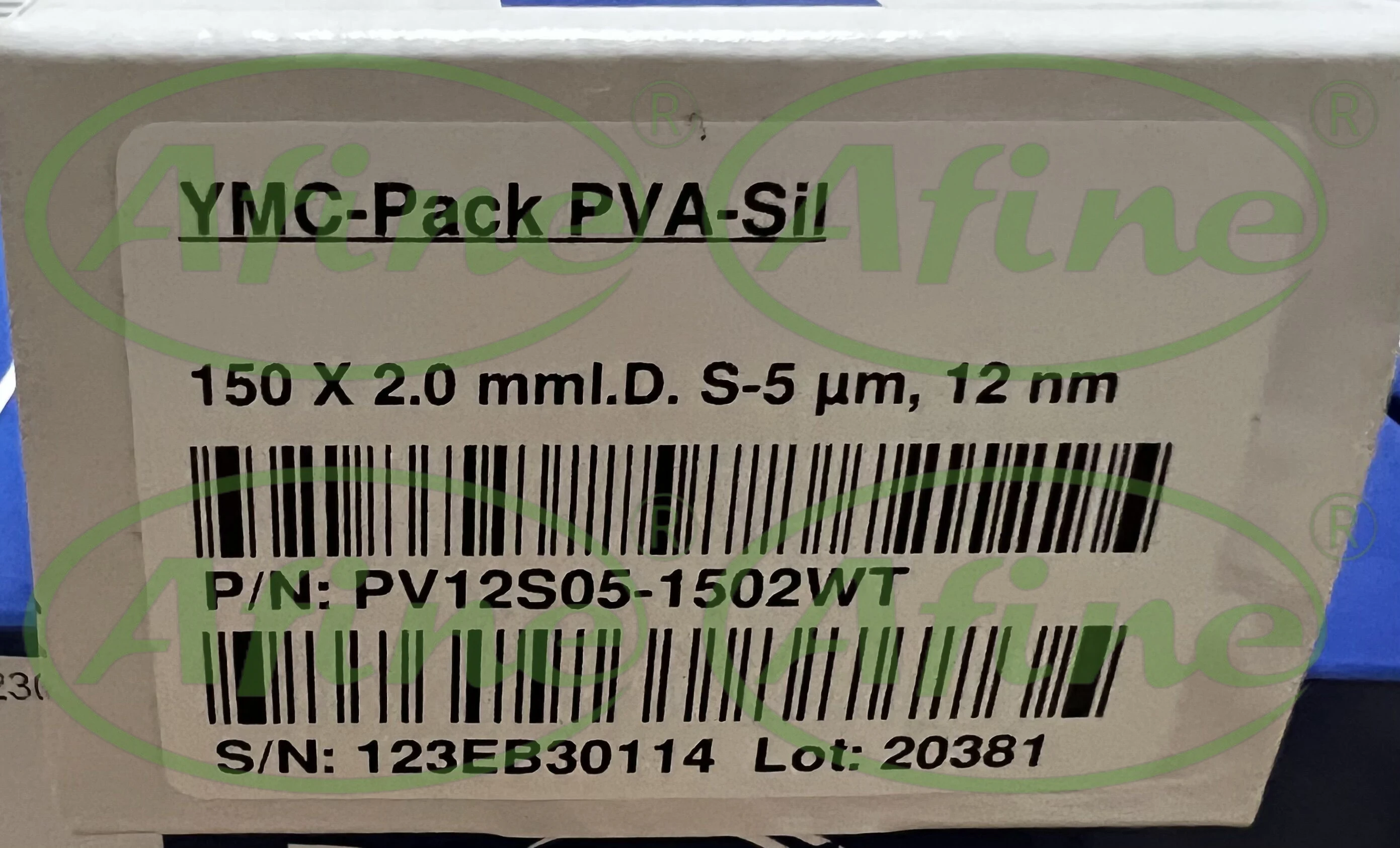 

AFINE YMC (PV12S05-1502WT), PACK PVA-SIL Column, 150 × 2 mm, 5 µm