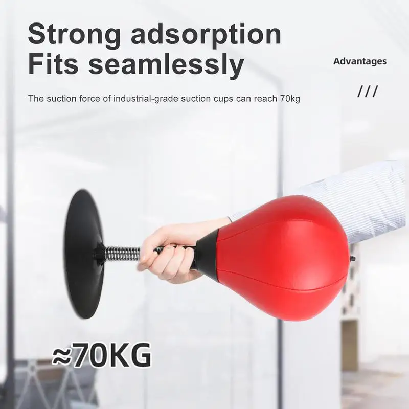 Desktop Punching Bag Boxing Ball Stress Relief Fighting Speed Reflex Training Punch Ball Strong Suction Cups For Desk with Pump