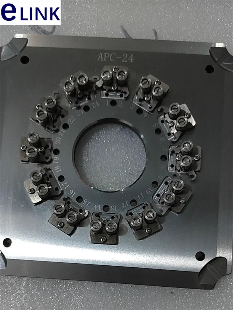 Fiber Polishing Fixture SC UPC for Optical Polishing, Jig, Fixture, SC/APC, Bare Ferrule, 20 Ports, 24 Holes, 2.5mm