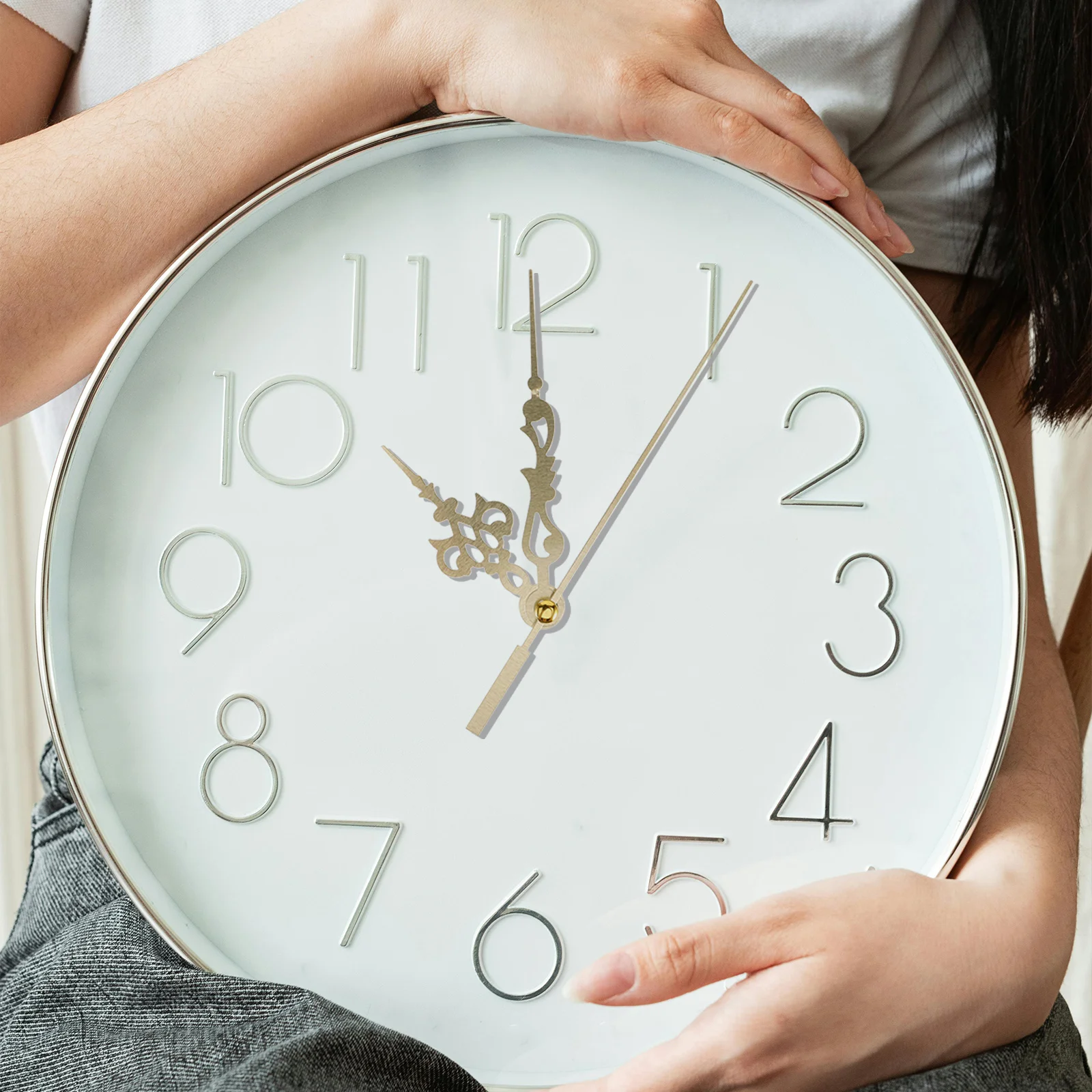 Wear-resistant Clock Parts Hands Kit Wall Pointer Accessories Golden Metal Delicate