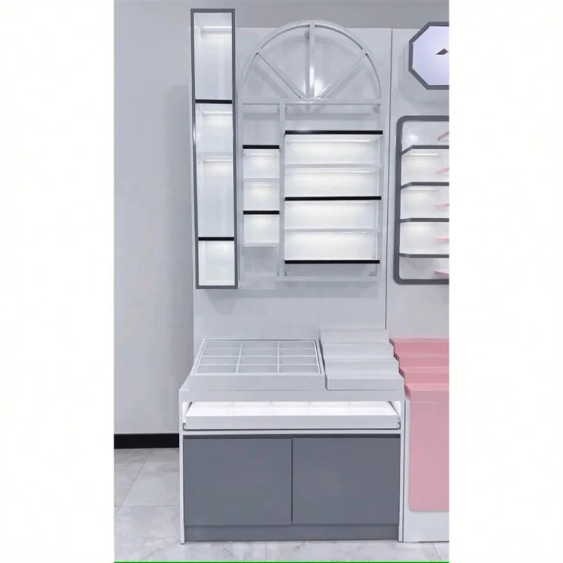 Rak Kacamata Kayu MDF Custom, Rak Display Custom, Rak Penyimpanan Kacamata, Toko Kacamata