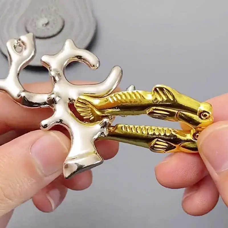 Disentanglement المحيط المرجان الألغاز المعدنية الذكاء المنطق التدريب الدماغ دعابة ألعاب العقل التعليمية للأطفال الكبار Juegos De Ingenio #6