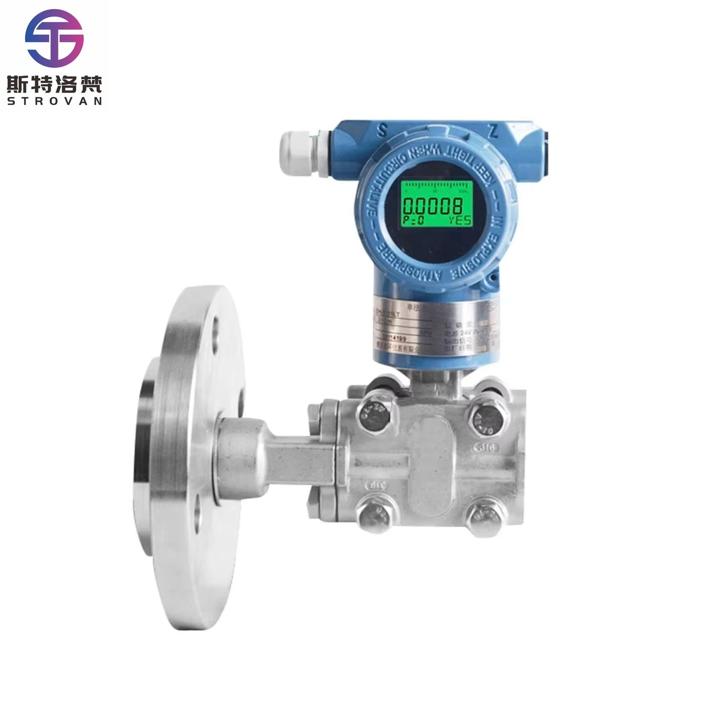 4-20mA Differential Pressure Level Meter Extended Diaphragm Sealed Transmitter High Accuracy Pressure Level Meter