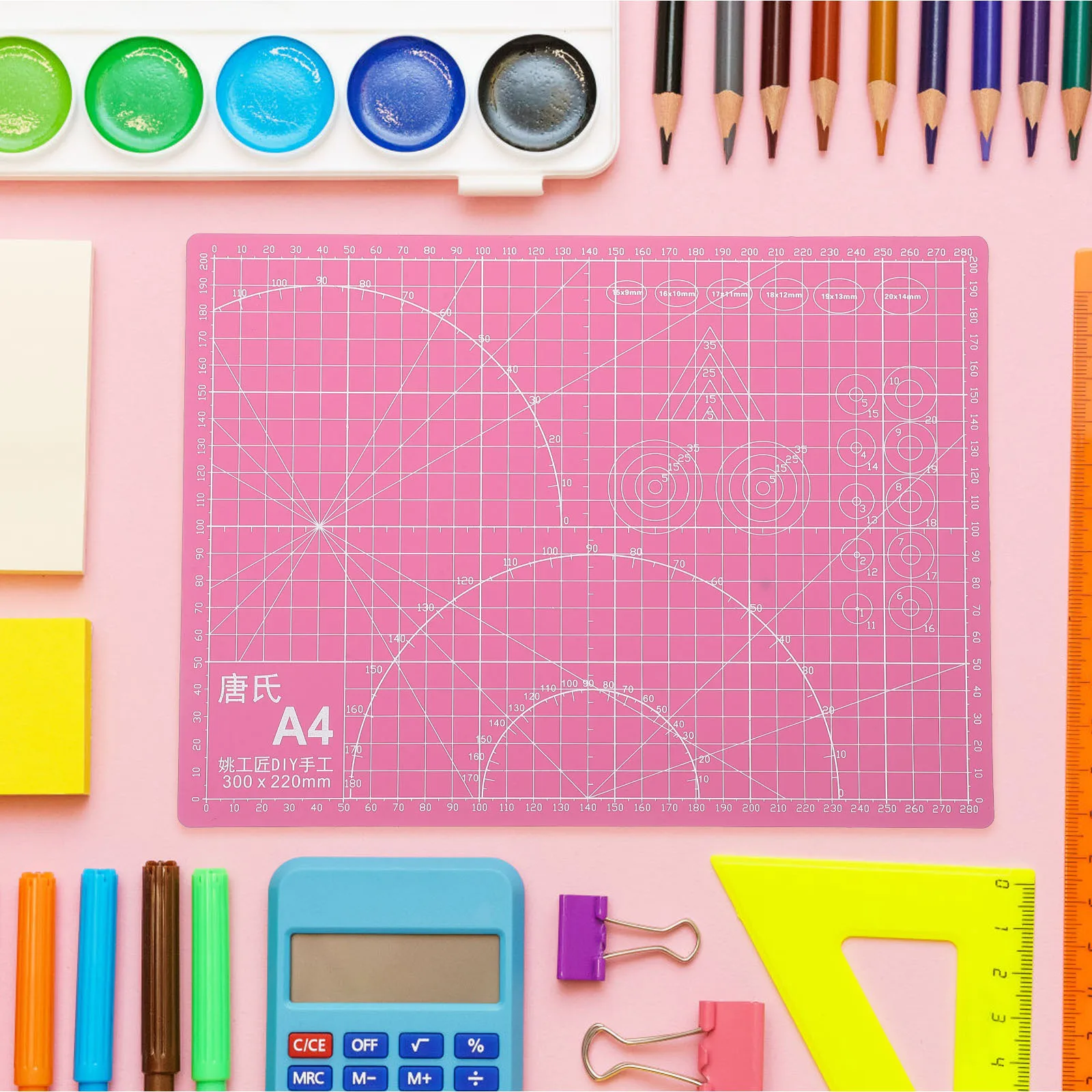 A4 قطع حصيرة بولي كلوريد الفينيل المهنية النقش الفن الحرفية وسادة دائم عدم الانزلاق الخياطة الحرف اليدوية حماية الجدول على الوجهين