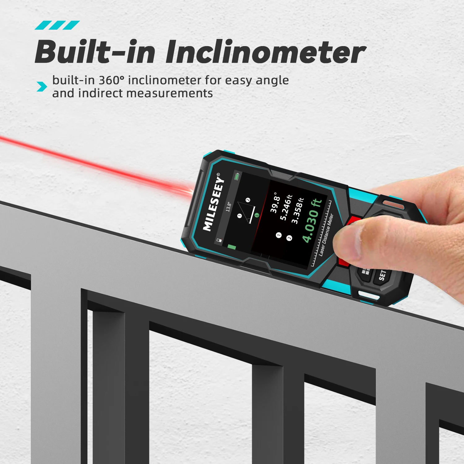 MiLESEEY S7 Profesional Distance Meter Outdoor Long-Range Measuring without Pointfinder - Image 6