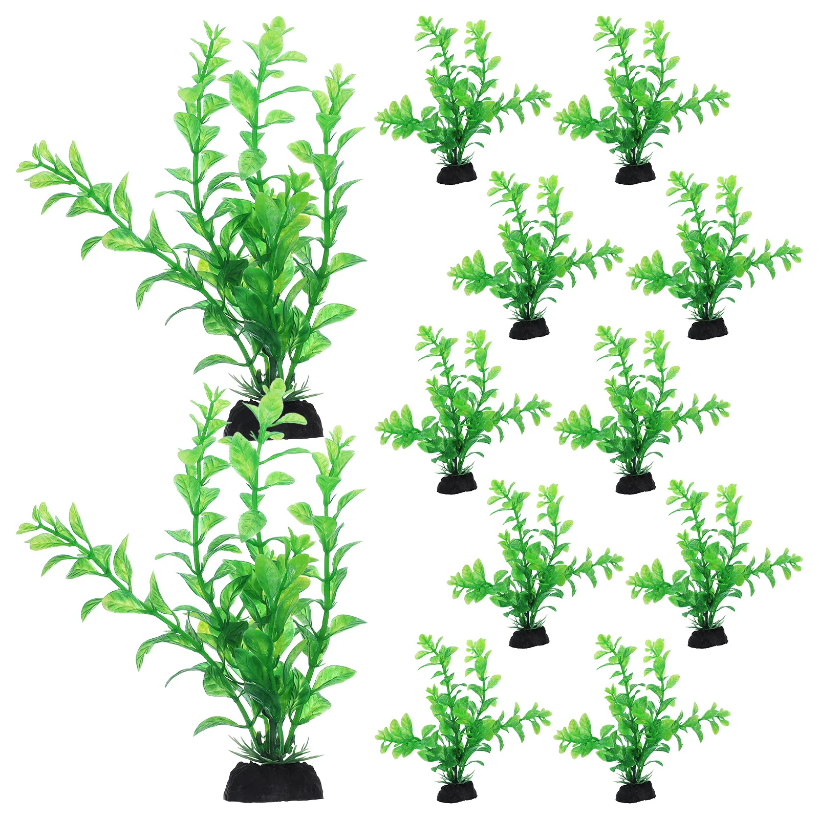 

12Pcs Decorative Aquarium Grass Artificial Plastic Fish Tank Plant Landscape Underwater Decor Artificial Plant