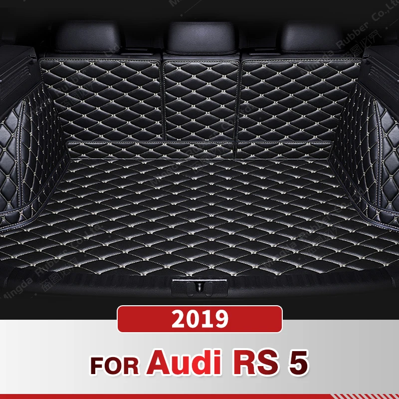 

Auto Full Coverage Trunk Mat For Audi RS 5 2019 Anti-Dirty Leather Car Boot Cover Pad Cargo Liner Interior Protector Accessories