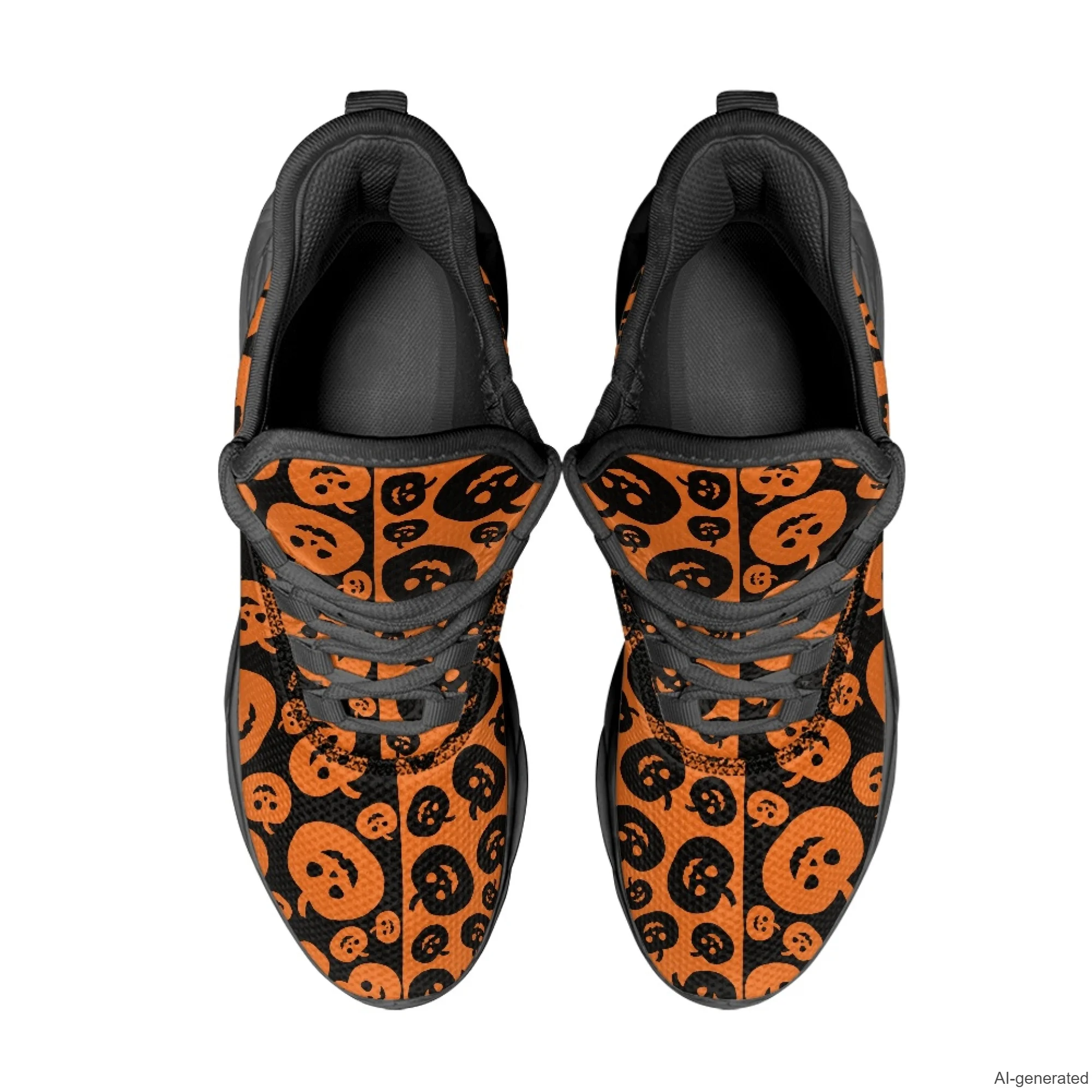 XIXIRIMIDO Max Soul Shoes Halloween Pumpkin Print Running Shoes for Men Casual Fashion Women Snakers Walking Shoes 35-48