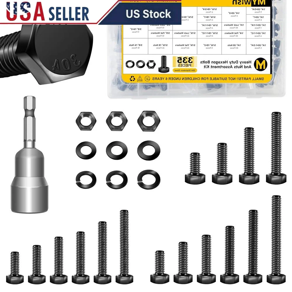 sae-hex-head-nuts-bolts-assortment-kit-355pcs-1-4-20-5-16-18-3-8-16-304-stainless-steel-corrosion-resistant-fasteners-diy