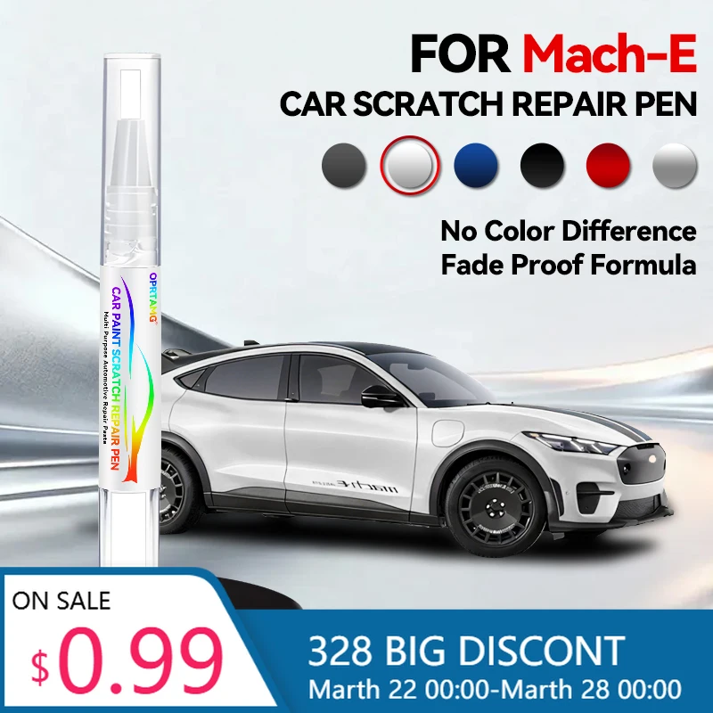 Car Tools Paint Repair Pen Touch Up Scratch Remover DIY Auto Accessories Black White Blue Silver For Ford Mustang Mach-E 2020-20