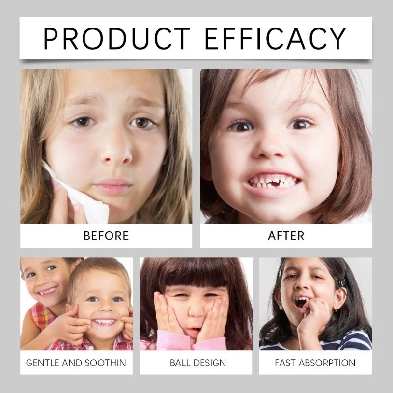 J15U بكرة التسنين للأطفال مكونة من مكونات طبيعية لتخفيف آلام التسنين من أجل راحة آمنة وفعالة من إزعاج التسنين