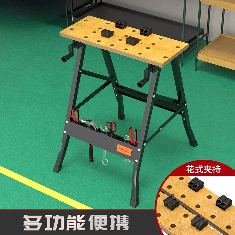 

Деревообрабатывающий верстак Многофункциональные складные инструменты Толкающий стол Пильный стол Инструменты для украшения Мобильный стол для инструментов